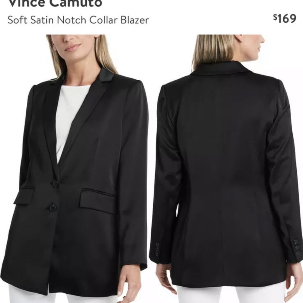 Vince Camuto satin Blazer jacket size 10